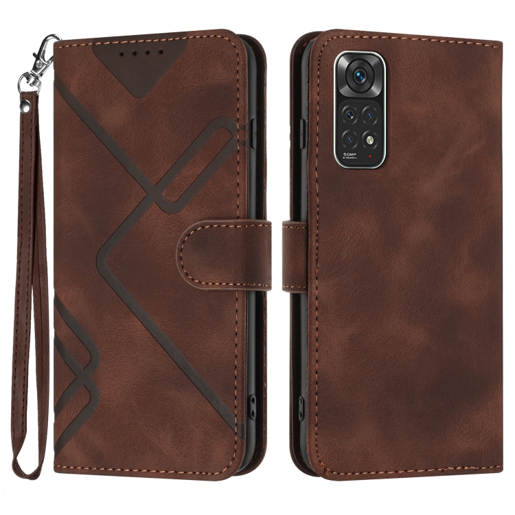 For Xiaomi Redmi Note 11 4G Global Line Pattern Skin Feel Leather Phone Case(Coffee)
For Xiaomi Redmi Note 11 4G Global Line Pattern Skin Feel Leather Phone Case(Coffee)