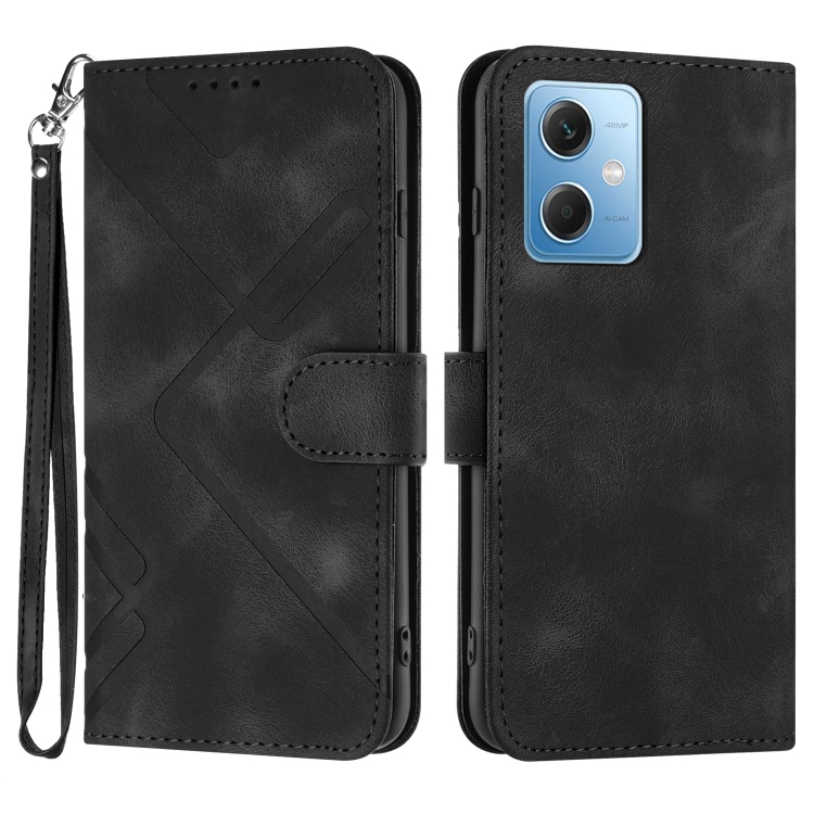 For Xiaomi Redmi Note 12 5G Global Line Pattern Skin Feel Leather Phone Case(Black)
For Xiaomi Redmi Note 12 5G Global Line Pattern Skin Feel Leather Phone Case(Black)