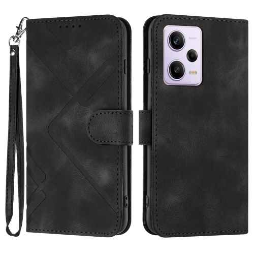 For Xiaomi Redmi Note 12 Pro 4G/5G Global Line Pattern Skin Feel Leather Phone Case(Black)
For Xiaomi Redmi Note 12 Pro 4G/5G Global Line Pattern Skin Feel Leather Phone Case(Black)