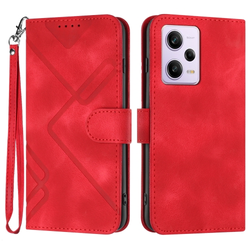 For Xiaomi Redmi Note 12 Pro+ 4G/5G Global Line Pattern Skin Feel Leather Phone Case(Red)
For Xiaomi Redmi Note 12 Pro+ 4G/5G Global Line Pattern Skin Feel Leather Phone Case(Red)