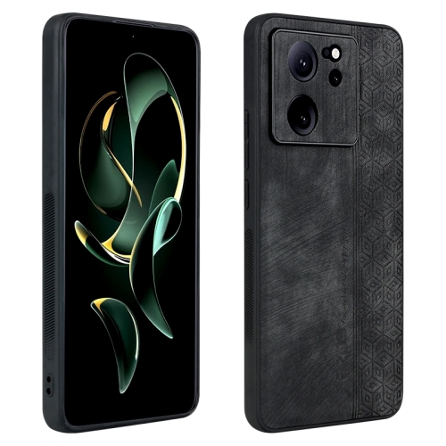 

For Xiaomi 13T / 13T Pro / Redmi K60 Ultra AZNS 3D Embossed Skin Feel Phone Case(Black)
