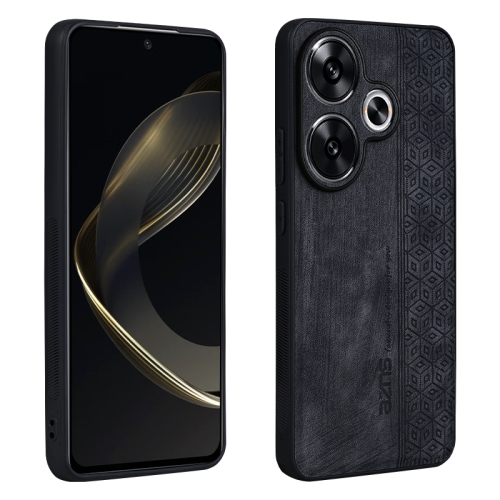 

For Xiaomi Redmi Turbo 3 AZNS 3D Embossed Skin Feel Phone Case(Black)