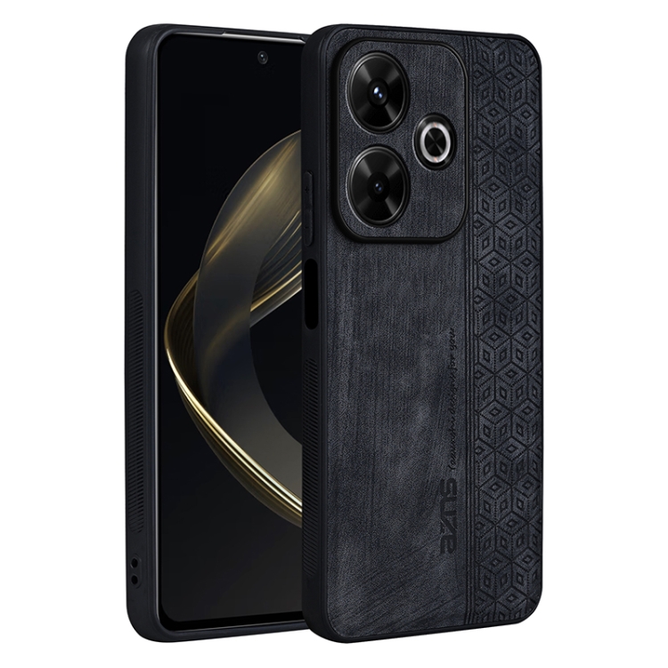For Xiaomi Redmi Note 13R AZNS 3D Embossed Skin Feel Phone Case(Black) 
For Xiaomi Redmi Note 13R AZNS 3D Embossed Skin Feel Phone Case(Black)