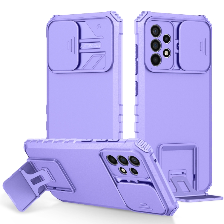For Samsung Galaxy A52 5G Stereoscopic Holder Sliding Camshield Phone Case(Purple)
For Samsung Galaxy A52 5G Stereoscopic Holder Sliding Camshield Phone Case(Purple)