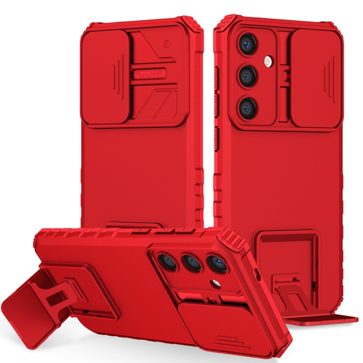 For Samsung Galaxy S24 5G Stereoscopic Holder Sliding Camshield Phone Case(Red)
For Samsung Galaxy S24 5G Stereoscopic Holder Sliding Camshield Phone Case(Red)