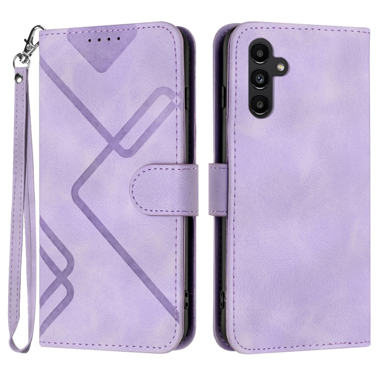 For Samsung Galaxy A14 5G Line Pattern Skin Feel Leather Phone Case(Light Purple)
For Samsung Galaxy A14 5G Line Pattern Skin Feel Leather Phone Case(Light Purple)