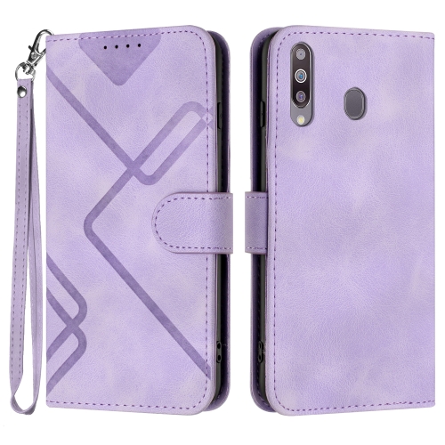 For Samsung Galaxy A20s Line Pattern Skin Feel Leather Phone Case(Light Purple)
For Samsung Galaxy A20s Line Pattern Skin Feel Leather Phone Case(Light Purple)