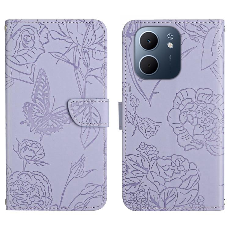 For OPPO A5x 4G Global / 5G Global HT03 Skin Feel Butterfly Embossed Flip Leather Phone Case(Purple)
For OPPO A5x 4G Global / 5G Global HT03 Skin Feel Butterfly Embossed Flip Leather Phone Case(Purple)