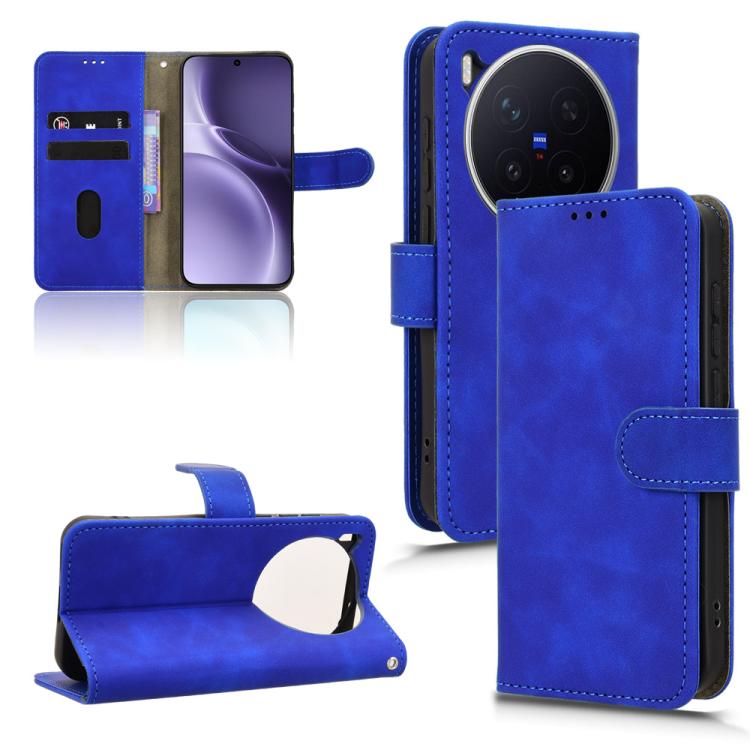 For vivo X300 Pro Skin Feel Magnetic Flip Leather Phone Case(Blue)
For vivo X300 Pro Skin Feel Magnetic Flip Leather Phone Case(Blue)