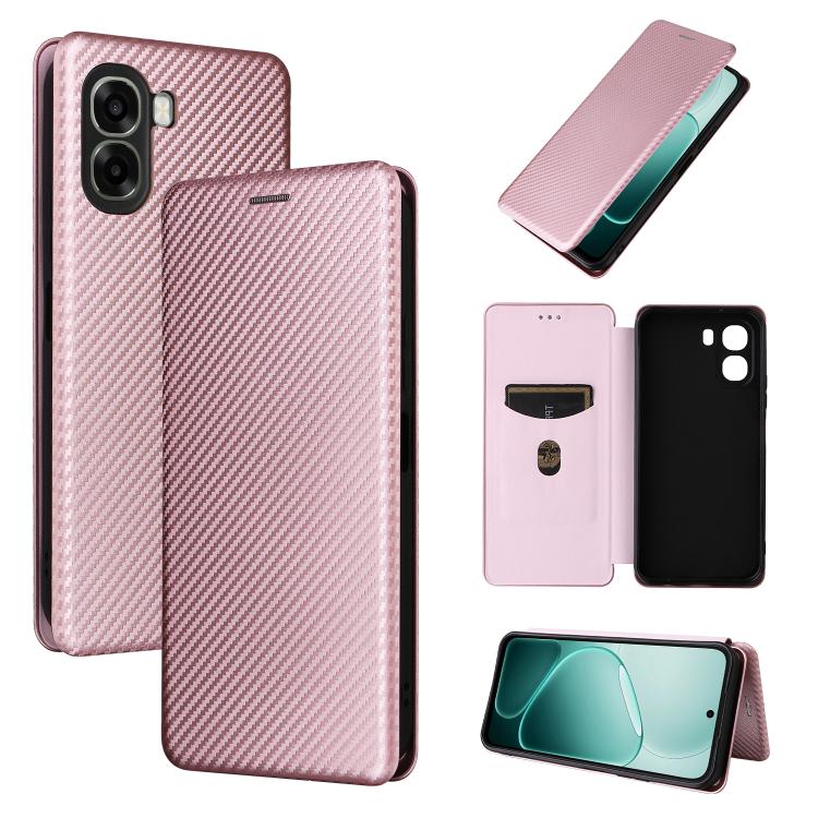 For OPPO A6x 5G / 4G Carbon Fiber Texture Flip Leather Phone Case(Pink)
For OPPO A6x 5G / 4G Carbon Fiber Texture Flip Leather Phone Case(Pink)
