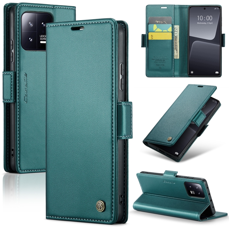For Xiaomi 13 CaseMe 023 Butterfly Buckle Litchi Texture RFID Anti-theft Leather Phone Case(Pearly Blue)
For Xiaomi 13 CaseMe 023 Butterfly Buckle Litchi Texture RFID Anti-theft Leather Phone Case(Pearly Blue)