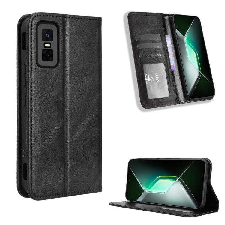 For Infinix GT 30 Pro 5G Magnetic Buckle Retro Texture Leather Phone Case(Black)
For Infinix GT 30 Pro 5G Magnetic Buckle Retro Texture Leather Phone Case(Black)