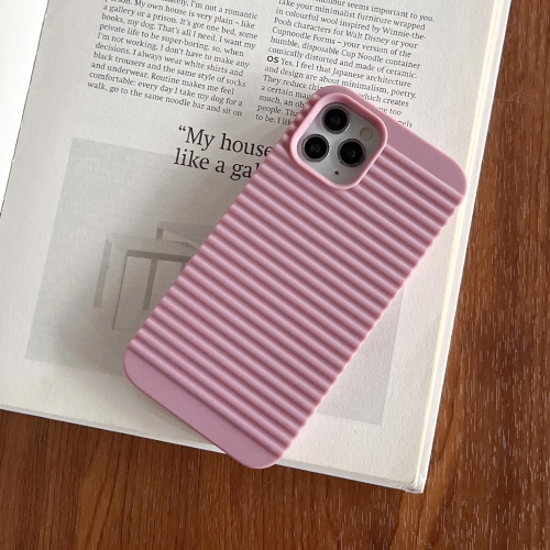 

For iPhone 14 Pro Stripe Pattern Cooling TPU Phone Case(Purple)
