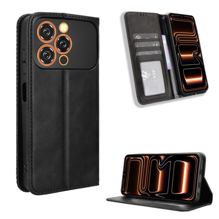 For Oukitel C17 4G 2026 Magnetic Buckle Retro Texture Leather Phone Case(Black)
For Oukitel C17 4G 2026 Magnetic Buckle Retro Texture Leather Phone Case(Black)