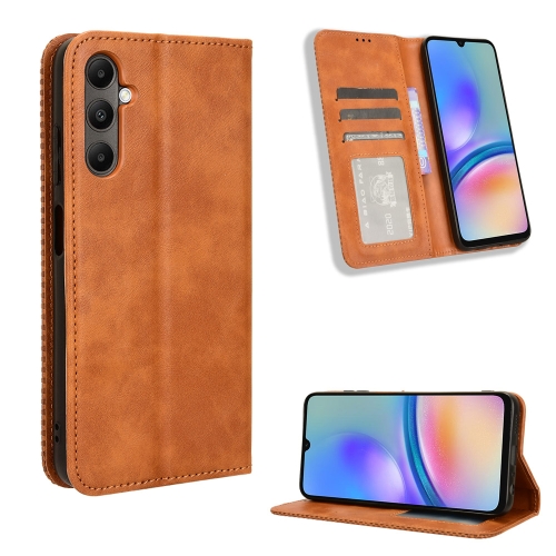 For Samsung Galaxy A05s Magnetic Buckle Retro Texture Leather Phone Case(Brown)
For Samsung Galaxy A05s Magnetic Buckle Retro Texture Leather Phone Case(Brown)