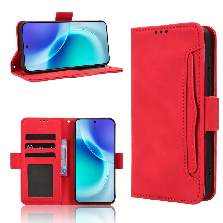 For vivo X300 Skin Feel Calf Texture Card Slots Leather Phone Case(Red)
For vivo X300 Skin Feel Calf Texture Card Slots Leather Phone Case(Red)