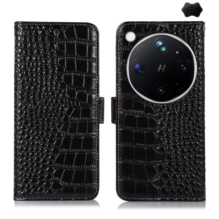 For OPPO Find X9 Ultra 5G Crocodile Top Layer Cowhide Leather Phone Case(Black)
For OPPO Find X9 Ultra 5G Crocodile Top Layer Cowhide Leather Phone Case(Black)