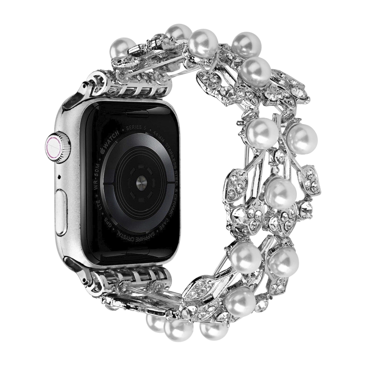 Four-leaf Bead Metal Watch Band For Apple Watch 6 44mm(Silver)
Four-leaf Bead Metal Watch Band For Apple Watch 6 44mm(Silver)