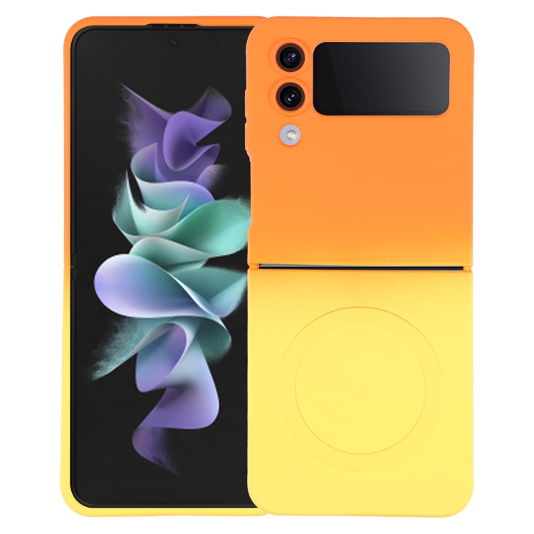 For Samsung Galaxy Z Flip3 5G Liquid TPU Silicone Gradient MagSafe Phone Case(Orange Yellow)
For Samsung Galaxy Z Flip3 5G Liquid TPU Silicone Gradient MagSafe Phone Case(Orange Yellow)
