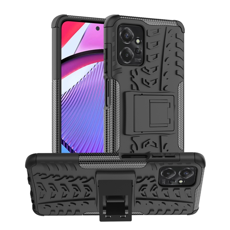 For Motorola Moto G Power 5G 2023 Tire Texture TPU + PC Phone Case with Holder(Black)
For Motorola Moto G Power 5G 2023 Tire Texture TPU + PC Phone Case with Holder(Black)