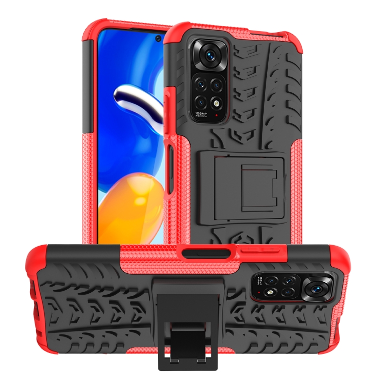 For Xiaomi Redmi Note 12S / 11S / 11 Tire Texture TPU + PC Phone Case with Holder(Red)
For Xiaomi Redmi Note 12S / 11S / 11 Tire Texture TPU + PC Phone Case with Holder(Red)