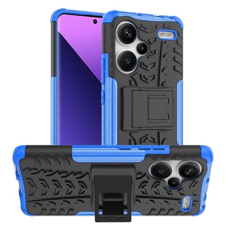 For Xiaomi Redmi Note 13 Pro+ 5G Tire Texture TPU + PC Phone Case with Holder(Blue)
For Xiaomi Redmi Note 13 Pro+ 5G Tire Texture TPU + PC Phone Case with Holder(Blue)