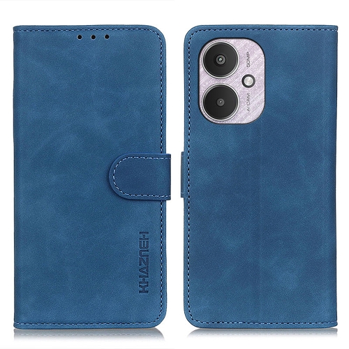 

For Xiaomi Redmi 13C KHAZNEH Retro Texture Flip Leather Phone Case(Blue)
