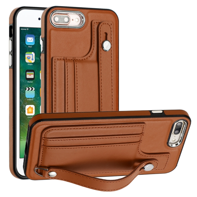 For iPhone 6 Plus/7 Plus/8 Plus Shockproof Leather Phone Case with Wrist Strap(Brown)
For iPhone 6 Plus/7 Plus/8 Plus Shockproof Leather Phone Case with Wrist Strap(Brown)