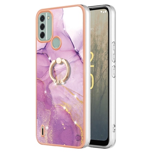 For Nokia C31 Electroplating Marble IMD TPU Phone Case with Ring Holder(Purple 001)
For Nokia C31 Electroplating Marble IMD TPU Phone Case with Ring Holder(Purple 001)