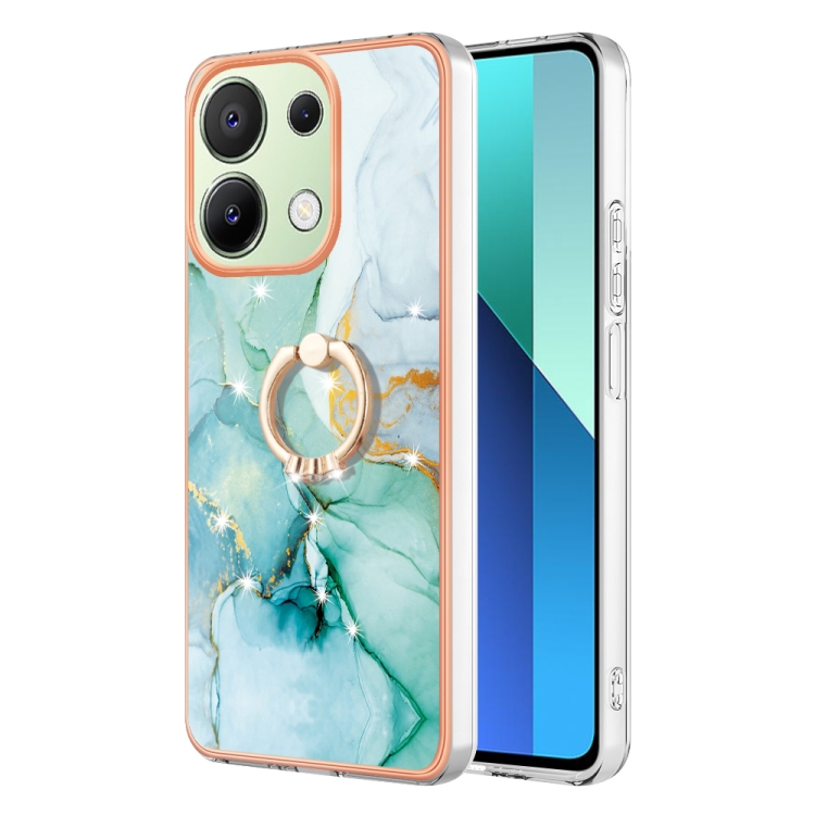For Xiaomi Redmi Note 13 4G Global Electroplating Marble IMD TPU Phone Case with Ring Holder(Green 003)
For Xiaomi Redmi Note 13 4G Global Electroplating Marble IMD TPU Phone Case with Ring Holder(Green 003)