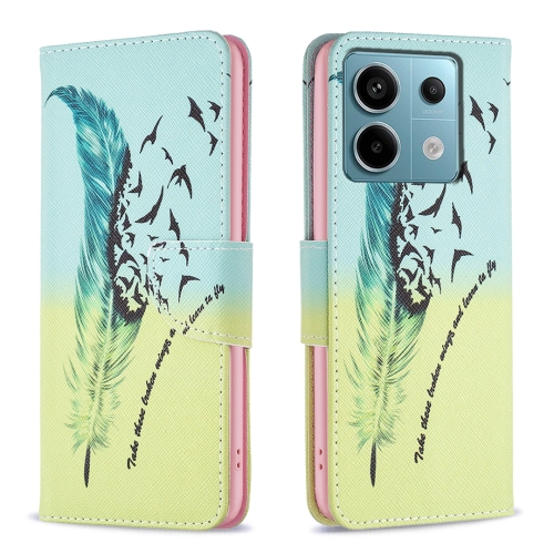 For Xiaomi Redmi Note 13 Pro Colored Drawing Pattern Leather Phone Case(Feather)
For Xiaomi Redmi Note 13 Pro Colored Drawing Pattern Leather Phone Case(Feather)