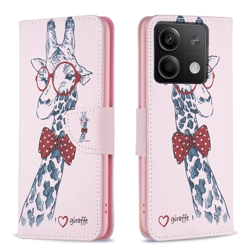 

For Xiaomi Redmi Note 13 4G Global Colored Drawing Pattern Leather Phone Case(Deer)