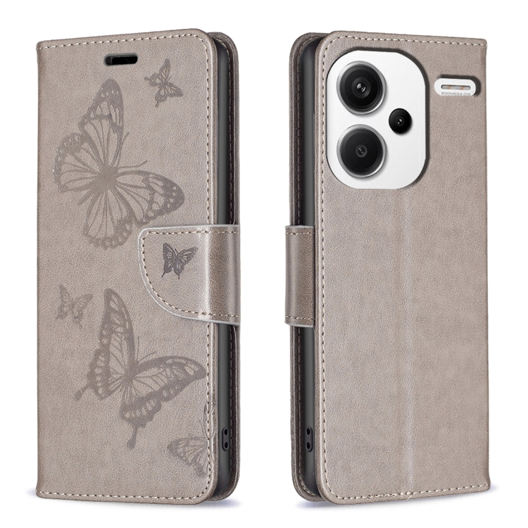 For Xiaomi Redmi Note 13 Pro+ Two Butterflies Embossing Leather Phone Case(Grey)
For Xiaomi Redmi Note 13 Pro+ Two Butterflies Embossing Leather Phone Case(Grey)
