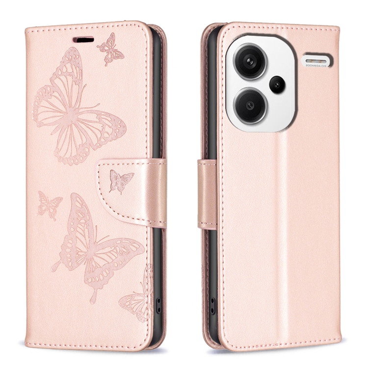 For Xiaomi Redmi Note 13 Pro+ Two Butterflies Embossing Leather Phone Case(Rose Gold)
For Xiaomi Redmi Note 13 Pro+ Two Butterflies Embossing Leather Phone Case(Rose Gold)