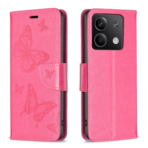 For Xiaomi Redmi Note 13 Two Butterflies Embossing Leather Phone Case(Rose Red)
For Xiaomi Redmi Note 13 Two Butterflies Embossing Leather Phone Case(Rose Red)