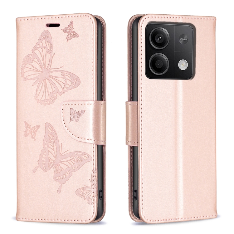 For Xiaomi Redmi Note 13 Two Butterflies Embossing Leather Phone Case(Rose Gold)
For Xiaomi Redmi Note 13 Two Butterflies Embossing Leather Phone Case(Rose Gold)