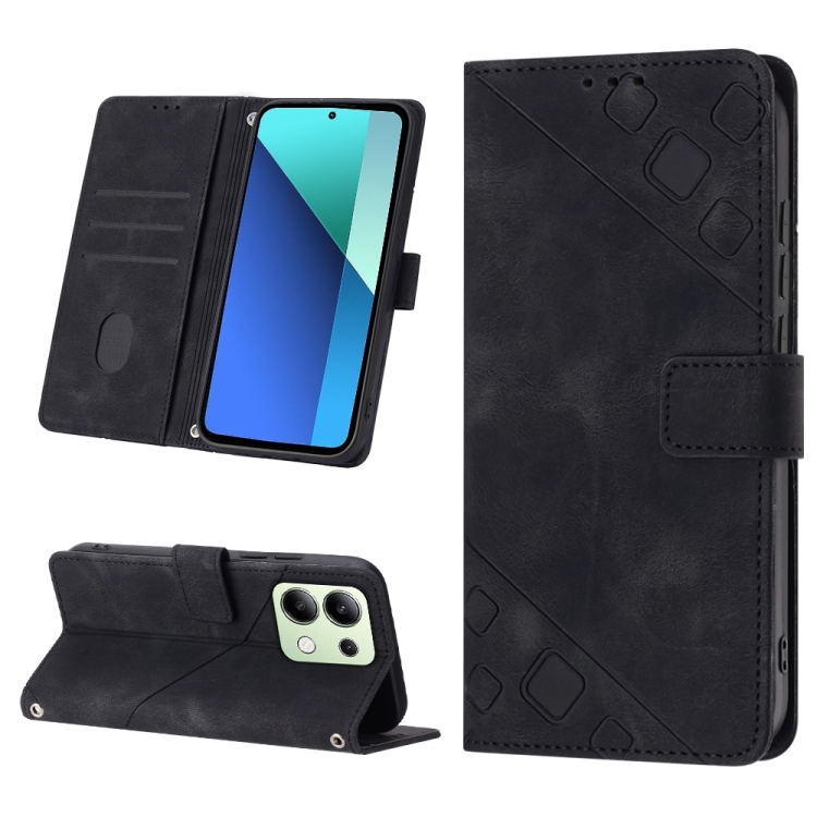 For Xiaomi Redmi Note 13 4G Global Skin-feel Embossed Leather Phone Case(Black)
For Xiaomi Redmi Note 13 4G Global Skin-feel Embossed Leather Phone Case(Black)
