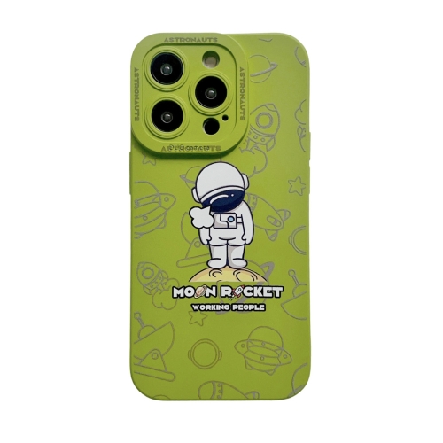 For iPhone 14 Pro Max Liquid Silicone Astronaut Pattern Phone Case(Green)
For iPhone 14 Pro Max Liquid Silicone Astronaut Pattern Phone Case(Green)