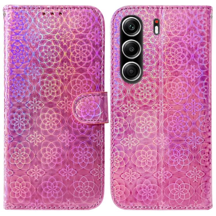 For Tecno Camon 40 Pro 4G Colorful Magnetic Buckle Leather Phone Case(Pink) 
For Tecno Camon 40 Pro 4G Colorful Magnetic Buckle Leather Phone Case(Pink)