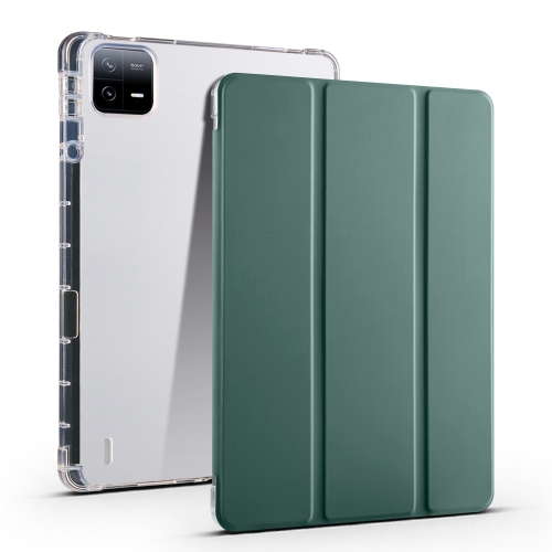 For Xiaomi Pad 7 / 7 Pro 3-fold Clear TPU Smart Leather Tablet Case with Pen Slot(Dark Green)
For Xiaomi Pad 7 / 7 Pro 3-fold Clear TPU Smart Leather Tablet Case with Pen Slot(Dark Green)