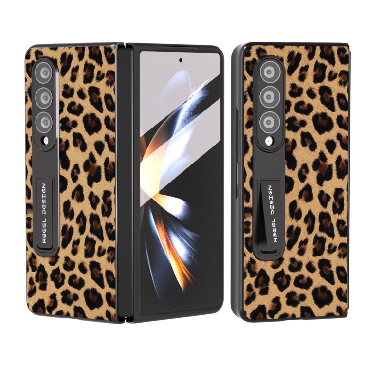 For Samsung Galaxy Z Fold4 5G Integrated Black Edge Leopard Phone Case with Holder(Gold)
For Samsung Galaxy Z Fold4 5G Integrated Black Edge Leopard Phone Case with Holder(Gold)