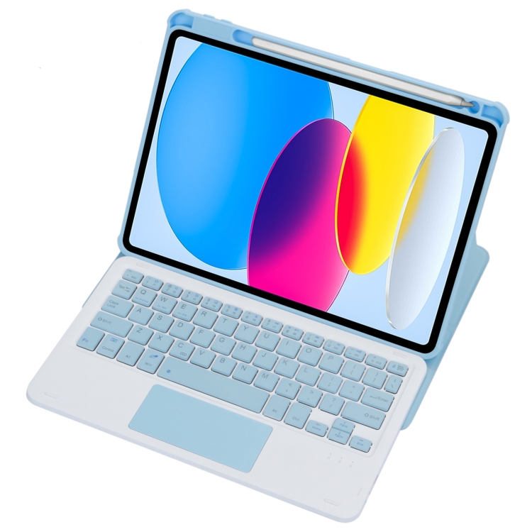 For iPad 2022 360 Rotation Acrylic Transparent Bluetooth Keyboard Leather Case With Touch Control(Blue)
For iPad 2022 360 Rotation Acrylic Transparent Bluetooth Keyboard Leather Case With Touch Control(Blue)