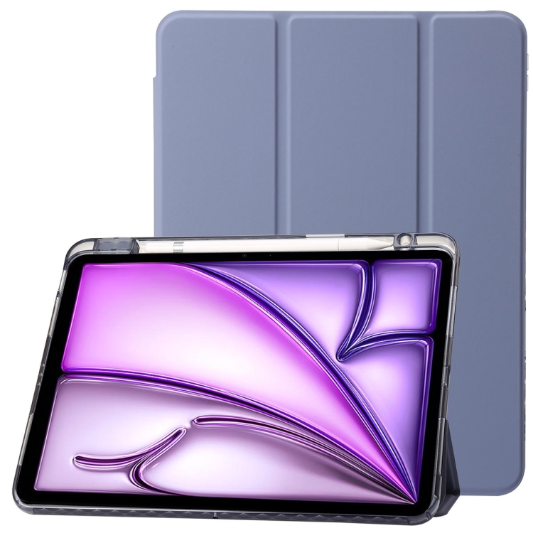 For iPad Air 13 2024 Clear Acrylic 3-Fold Leather Tablet Case(Lavender Purple)
For iPad Air 13 2024 Clear Acrylic 3-Fold Leather Tablet Case(Lavender Purple)