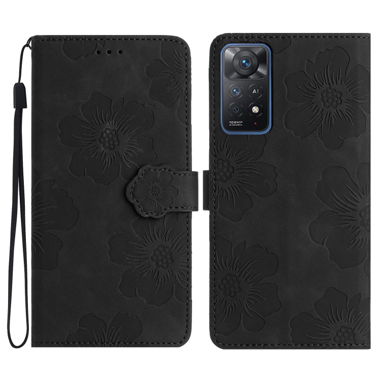 For Xiaomi Redmi Note 11 Pro 5G Global Flower Embossing Pattern Leather Phone Case(Black)
For Xiaomi Redmi Note 11 Pro 5G Global Flower Embossing Pattern Leather Phone Case(Black)