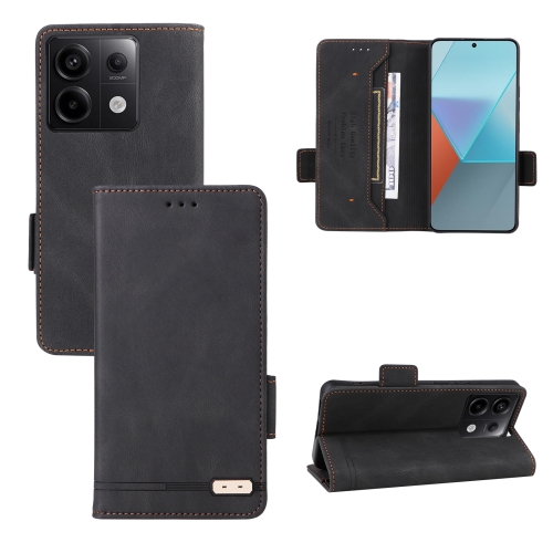 

For Xiaomi Redmi Note 13 Pro 5G Magnetic Clasp Leather Phone Case(Black)
