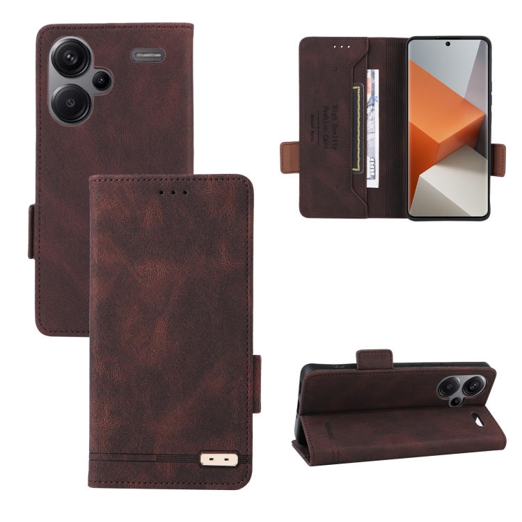 For Xiaomi Redmi Note 13 Pro+ 5G Magnetic Clasp Leather Phone Case(Brown)
For Xiaomi Redmi Note 13 Pro+ 5G Magnetic Clasp Leather Phone Case(Brown)