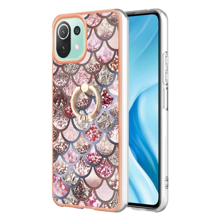 For Xiaomi Mi 11 Lite Electroplating IMD TPU Phone Case with Ring(Pink Scales)
For Xiaomi Mi 11 Lite Electroplating IMD TPU Phone Case with Ring(Pink Scales)