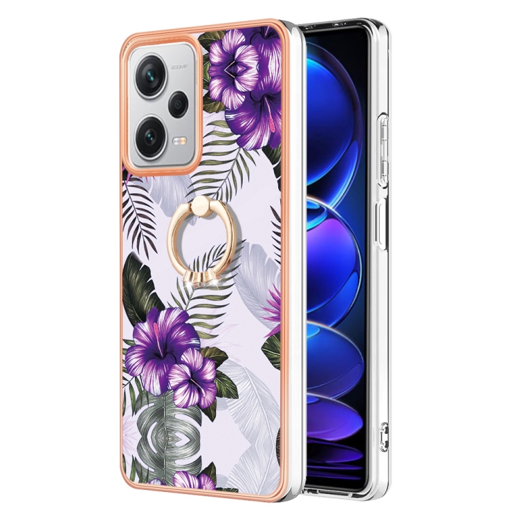 For Xiaomi Redmi Note 12 Pro+ Global Electroplating IMD TPU Phone Case with Ring(Purple Flower)
For Xiaomi Redmi Note 12 Pro+ Global Electroplating IMD TPU Phone Case with Ring(Purple Flower)