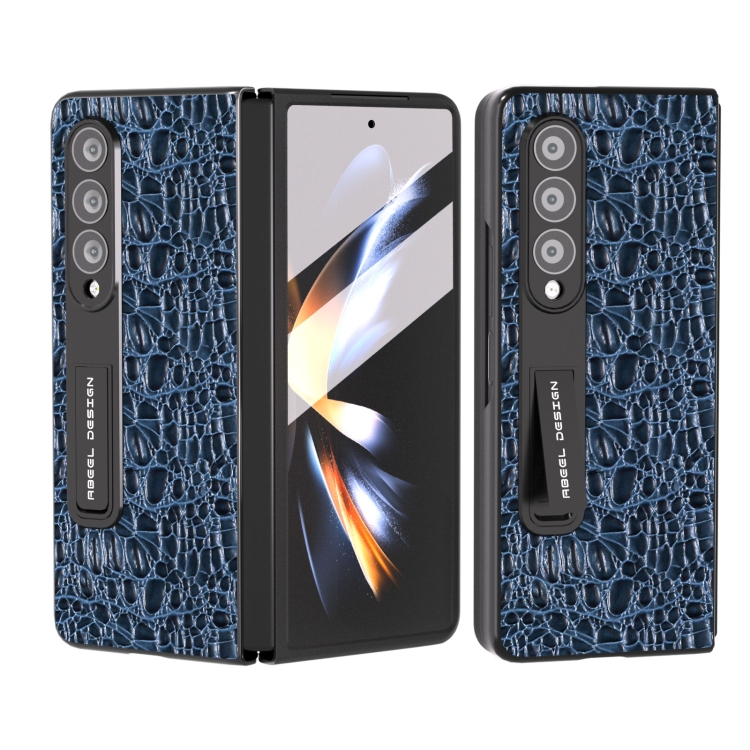 For Samsung Galaxy Z Fold4 5G ABEEL Integrated Genuine Leather Sky Series Phone Case with Holder(Blue)
For Samsung Galaxy Z Fold4 5G ABEEL Integrated Genuine Leather Sky Series Phone Case with Holder(Blue)