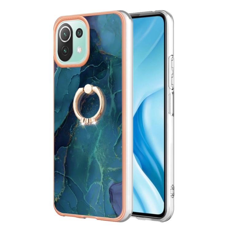 For Xiaomi Mi 11 Lite Electroplating Marble Dual-side IMD Phone Case with Ring(Green 017) 
For Xiaomi Mi 11 Lite Electroplating Marble Dual-side IMD Phone Case with Ring(Green 017)
